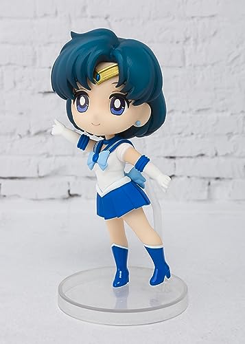 Figuarts mini Sailor Moon Sailor Mercury (versione di rivendita) ca.. Figura mobile verniciata in PVC e ABS da 90 mm