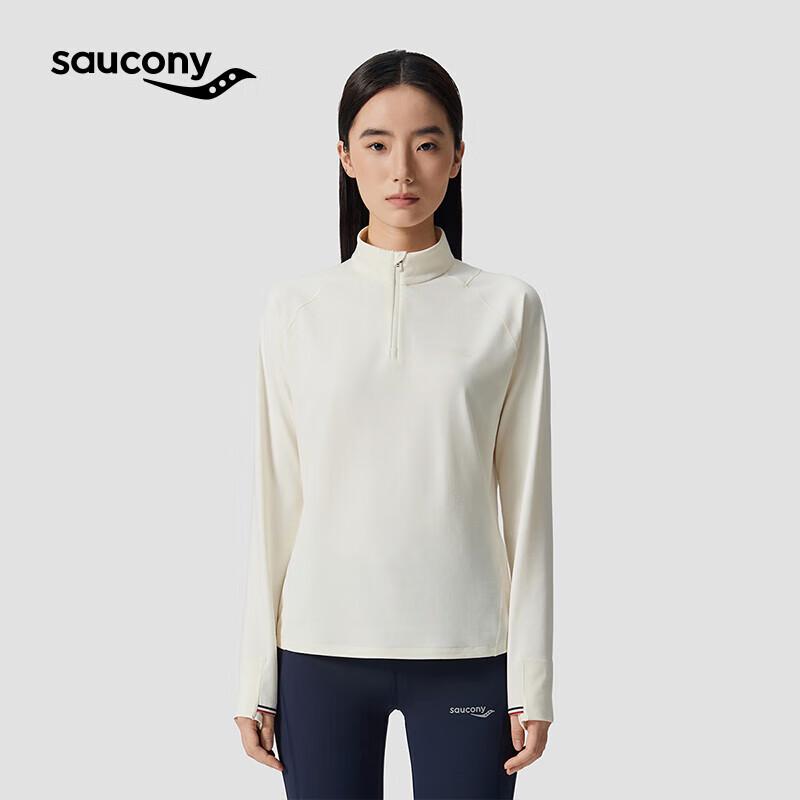 Saucony Women s 2025 Half-Zip Knit Long-Sleeve Sweatshirt L