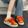 New orange star skateboard shoes ins niche retro bread shoes youth design sports shoes