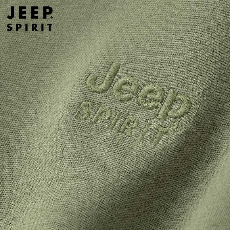 JEEP SPIRIT Men's Round Neck Pullover Sweatshirt