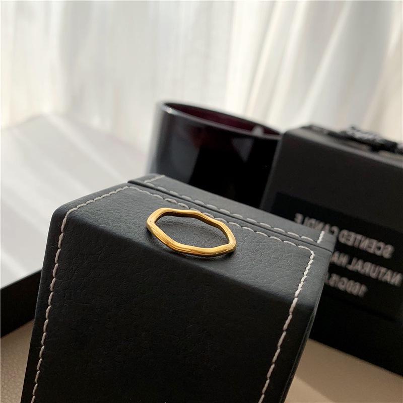 Women's Trendy Retro Geometric Wave Ring: European American Style