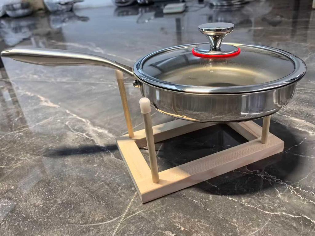 304 Stainless Steel Non-stick Titanium Frying Pan for Steak, Eggs & More