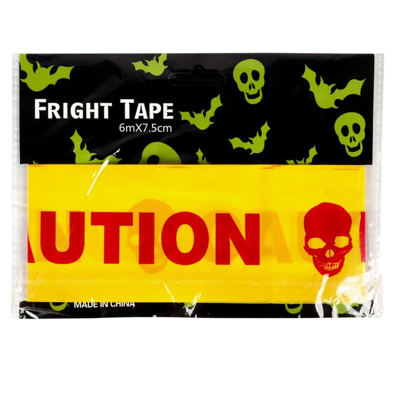 

236 дюймов/600 см Хэллоуин предупреждающие ленты знаки Хэллоуин реквизит предупреждение об опасности линия изоляционный пояс знак домашний сад украшения на Хэллоуин жёлтый