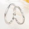 Xiaohongshu Mobius Love Endlessly Matching Openable Couple Rings - Elegant Romantic Gift.