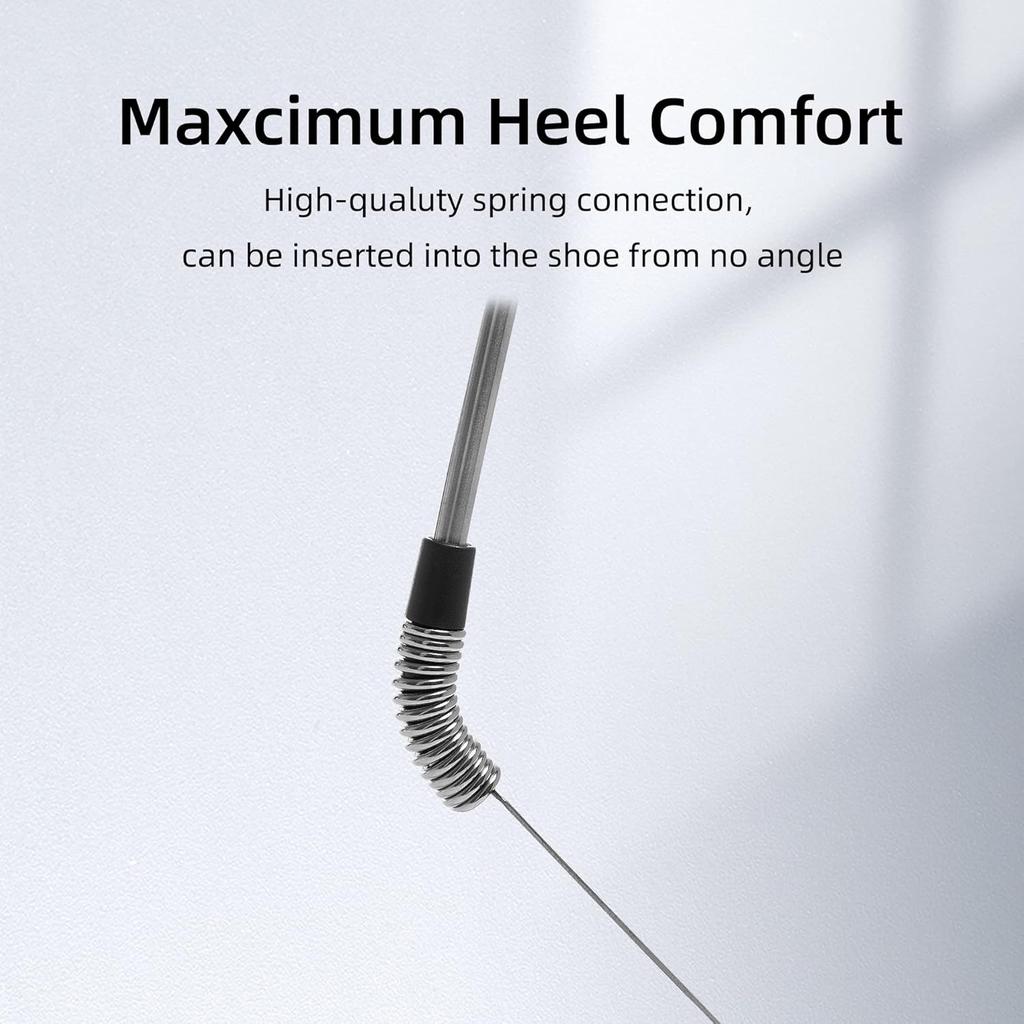 Extendable Shoe Horn Long Handle for Seniors, Twist To Lock, 16" To 31"Adjustable, Stainless Steel Telescopic Shoehorn for Men Women