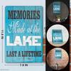 Vintage Lake Cabin Metal Wall Art Decor Indoor Outdoor