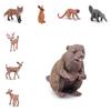 Pvc Forest Monkey Rabbit Fox Deer Figures Collection Realistic Static Models For Classroom And Display