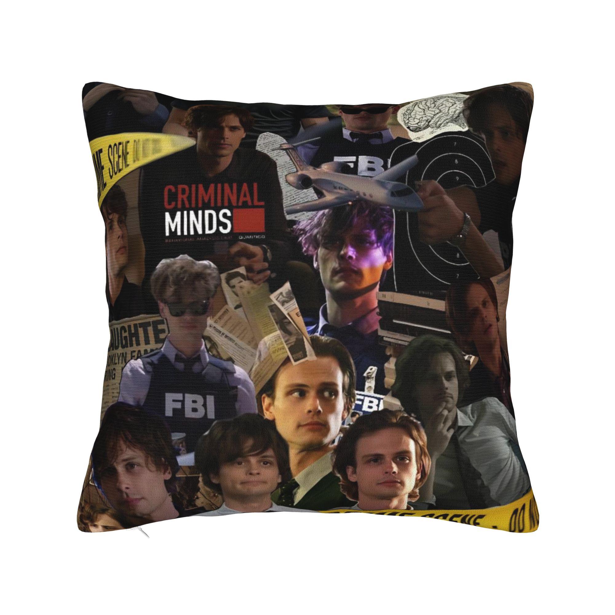 

Criminal Minds Spencer Reid Pillow Case Morden Pillow Cover Graphic Pillowcases For Living Room Bed Chair 12x12Inch