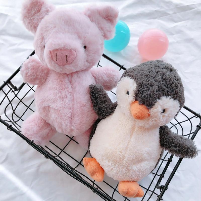 Stuffed Animals Soft Plush Toy Penguin Duck Pig Elephant Charming Dolls for Baby Appease Children Sleeping Mate Girls Birthday Gifts