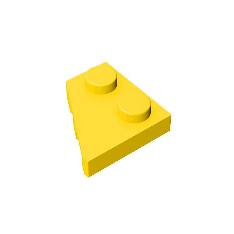 20 peças Compatíveis com MOC Partículas de Montagem 24299 Placa de Cunha 2 x 2 Esquerda Blocos de Construção DIY Educacional Alta Tecnologia Peças de Reposição Brinquedos