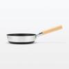 MUJI Non-Stick Frying Pan with Wide Cooking Surface, 20cm Diameter, Shallow Type, Induction Compatible, 83453756