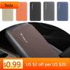 Car Sticker Tesla 1Pcs Car Armrest Pad Auto Storage Box Cover Protective Mat For Tesla Model 3 S X Y Roadster SpaceX Interior Ac