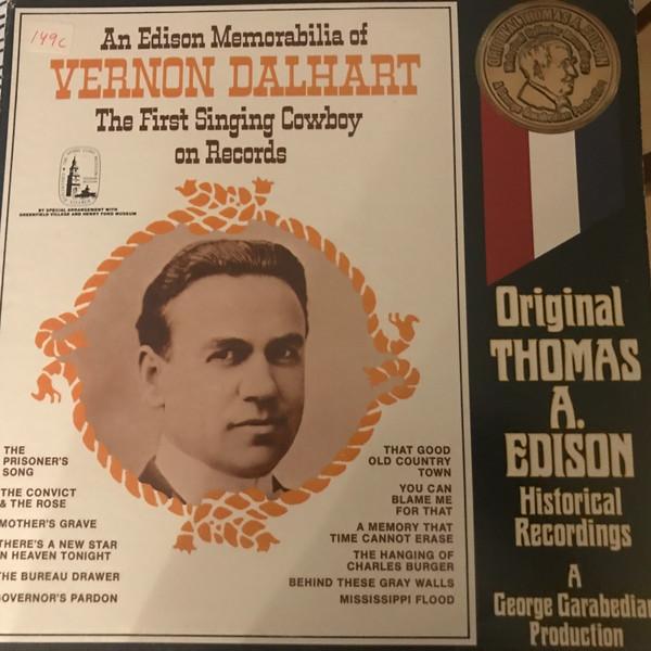 LP Record VERNON DALHART - First Singing Cowboy On Records 793 MARK56 1978 US World Music Used