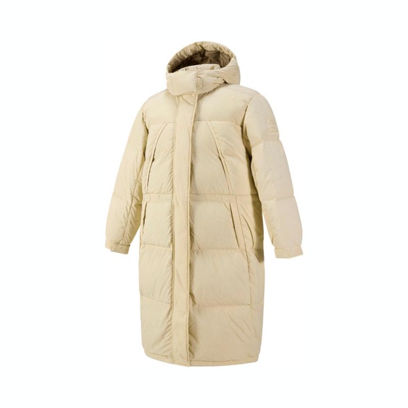 

Timberland Recycled Down Puffer Solid Color Hooded Comfortable Long Sleeve Down Jacket Women outerwear Off-White A5ZC3-EFL XL