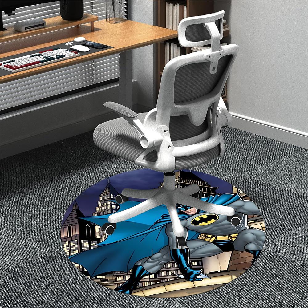 

1pc batman, superhero Chair Carpet for Office Non-Slip, Indoor Non-Slip Washable Carpet, Non-Shedding Mat For Office yy251030038 80cm by 80cm