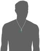 FREE STYLE Wind Motif Turquoise Silver Necklace [Freestyle] Men's FSP871-BTQ01350