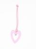 High-Grade PU Leather Heart Keyring Pendant