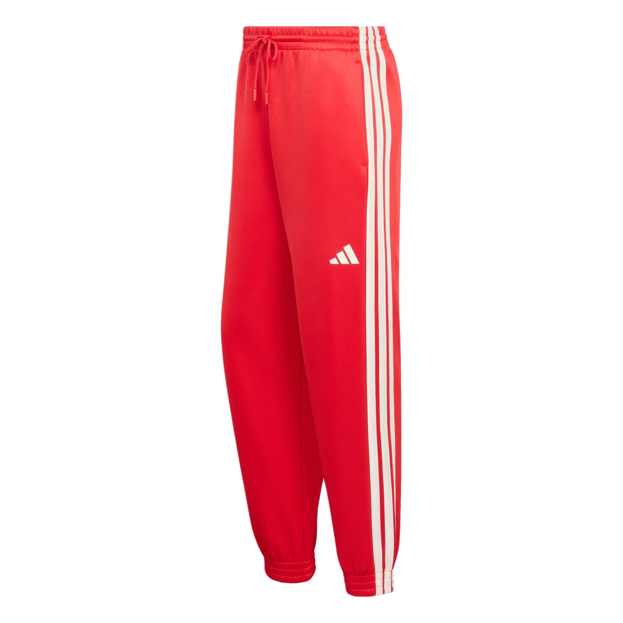 Adidas Sportswear Stadium Series Valentines Day Limited Soft Striped Drawstring Loose Knit Sweatpants Men Bottoms KE9573 L