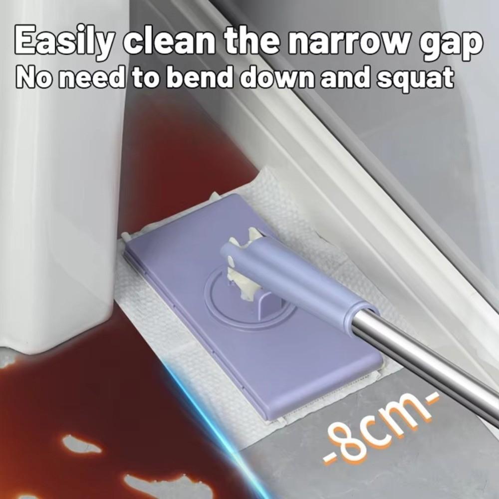 Snap-Grip No Wash Lazy Mops Convenient Automatic Cloth Changing Disposable Dust Mop
