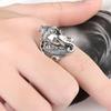 Retro Thai Auspicious Elephant God Ring Men's Live Large Size Ring Men's Ring Single Ring Jewelry