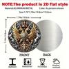 Metal Wall Sign Vintage Double Eagle Embossed Tin Poster 8x8 Inch for Bar Garage