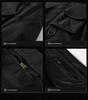 Herren Windjacke mit umwandelbaren Ärmeln und vielen Taschen für Frühling & Herbst.