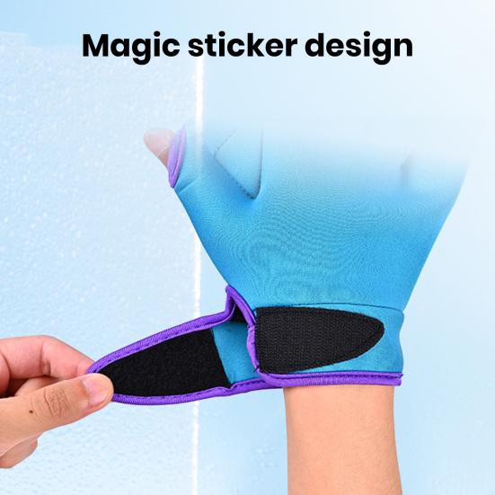 1 pár plaveckých rukavic Nastavitelné Pánské Dámské Tréninkové rukavice pro vodní plavání Tréninková tkanina Fitness Trénink odolnosti proti vodě Ploutve rukou Pádla Plavecké potřeby