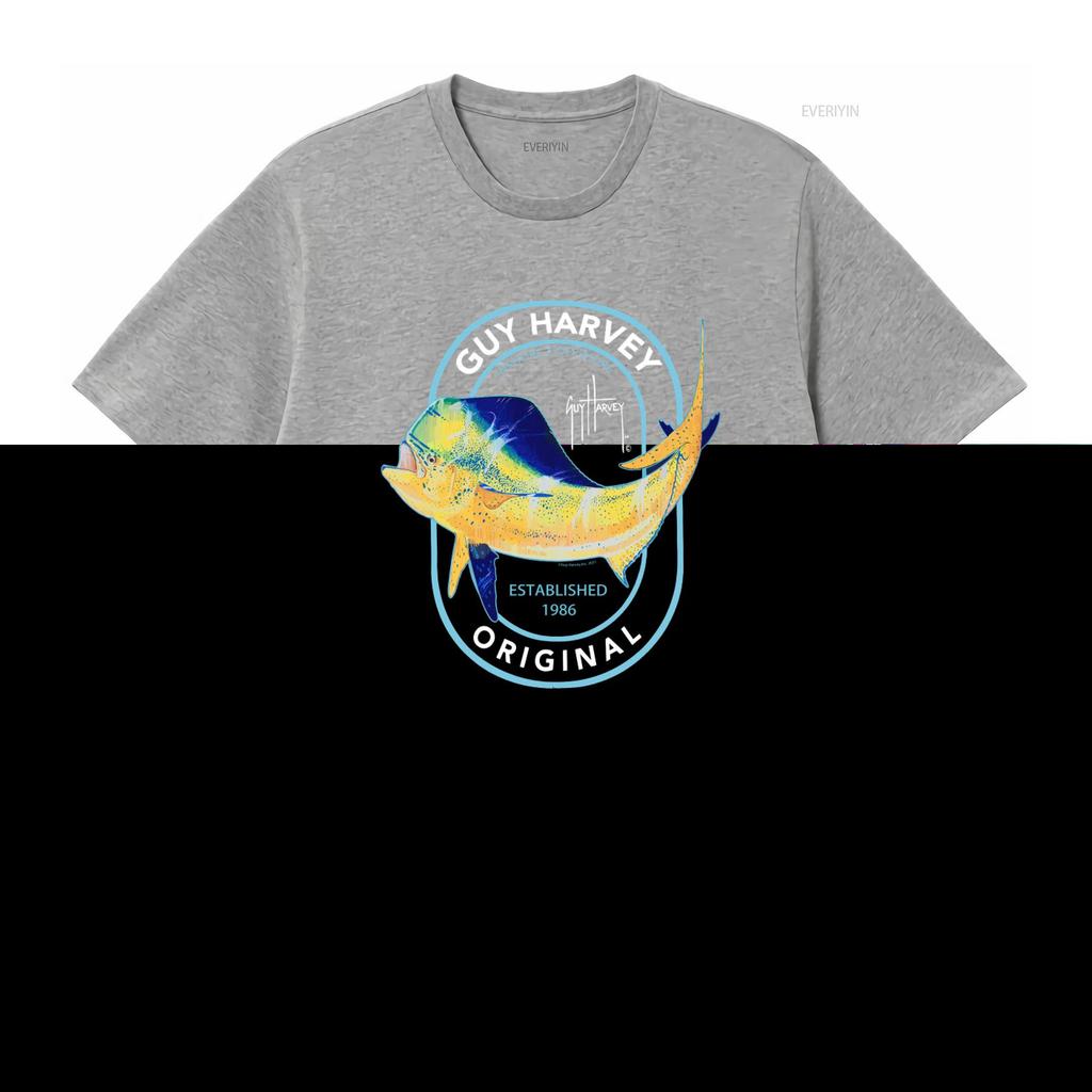 Guy Harvey Original Established 1986 Mens Small T Shirt Inshore Offshore Lifestyle Fish Print vintage Washed Soft Stylish