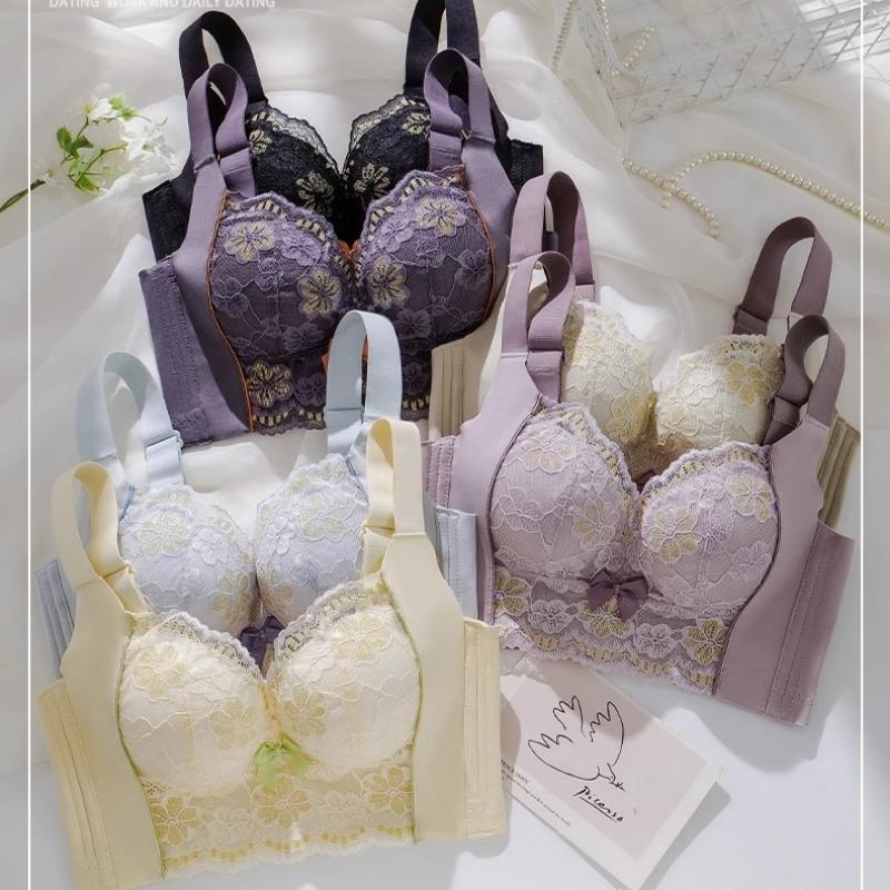 Small Chest Push-up Adjustment Underwear To Prevent Sagging Correction and Show Big Breasts Without Steel Ring Sexy Bra