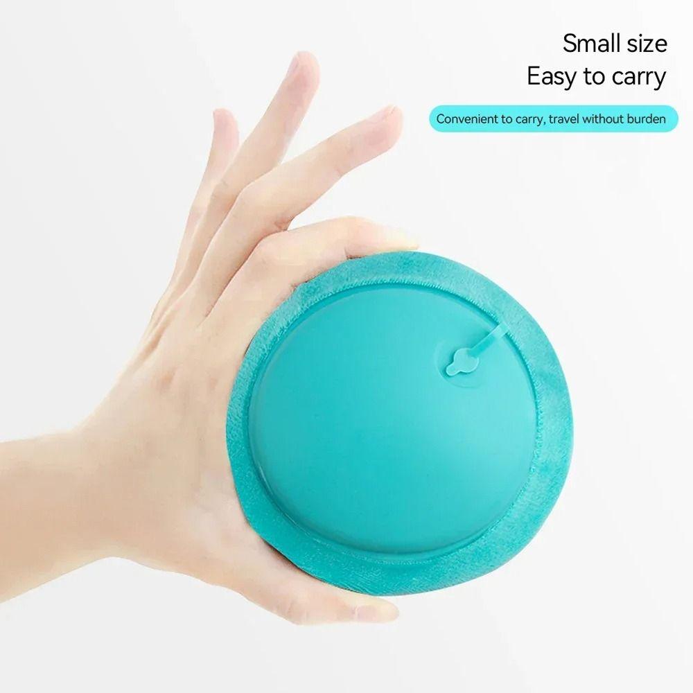 1Pcs Inflate Ring Press Inflateble Pillow U-Shape Neck Pillow  for Outdoor Traveling Car Airplane