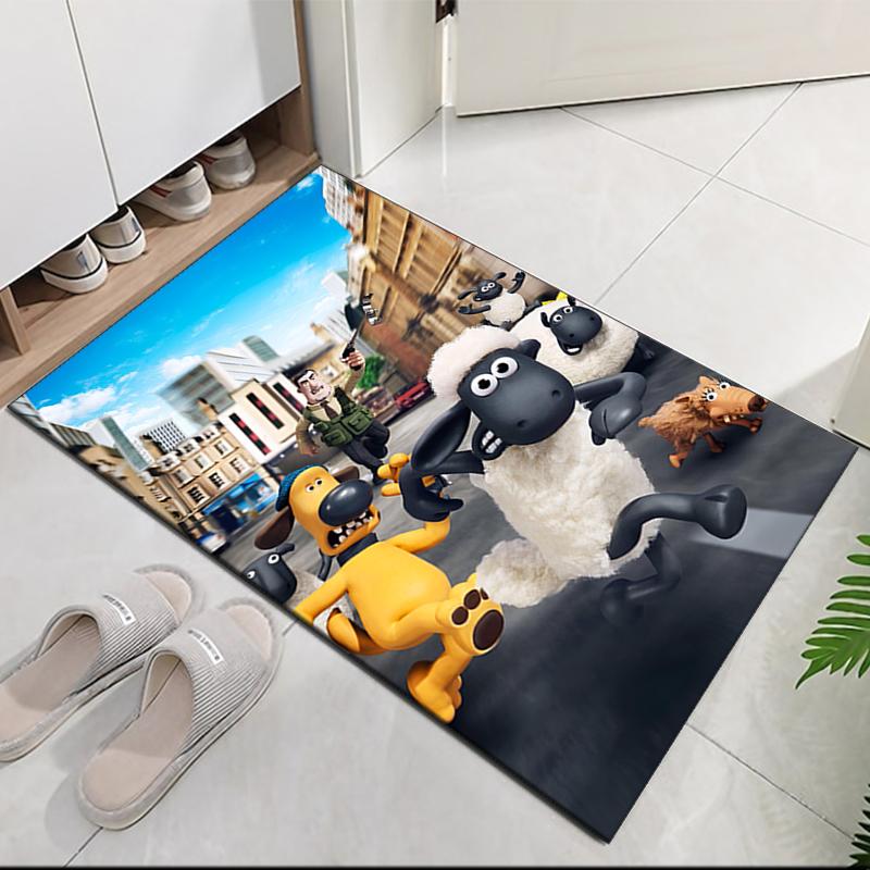 Shaun the Sheep Printed Carpetrugfor Office Chair Living Room Bedroom Kitchen Room Decor Gifts