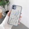 iPhone 16 Pro Max Floral Frosted Protective Case - Drop-proof, Full Coverage