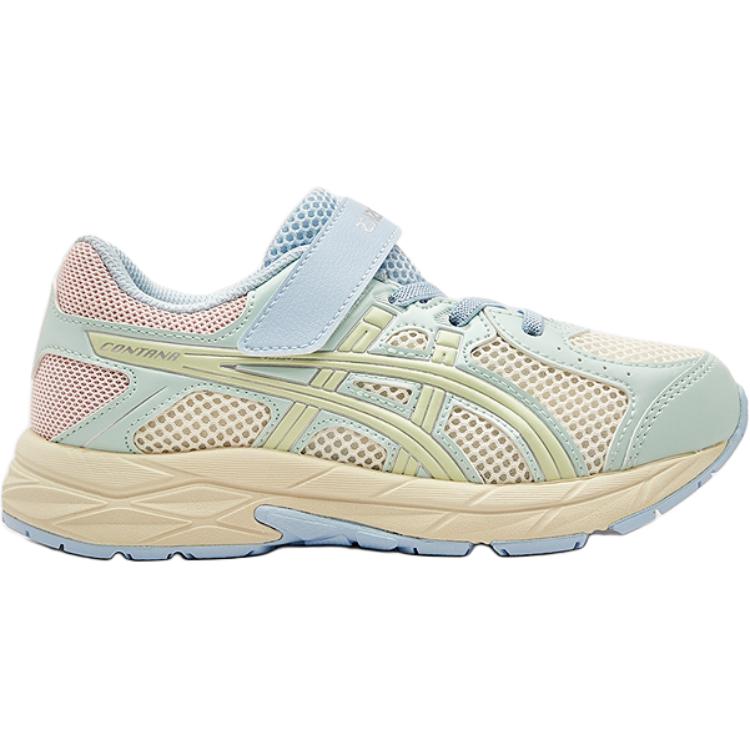 Asics Running Kids Contana Comfortable Versatile Shock Absorbing Durable Low Top Running Shoes Kids Sneaker Beige 1014A377-103