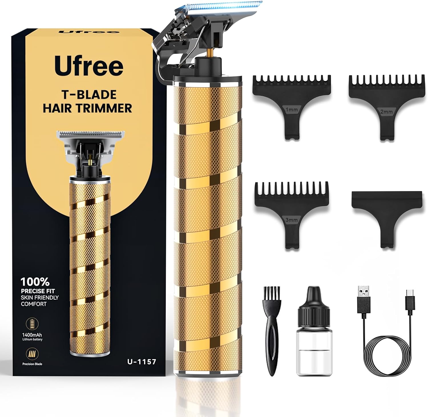 

Beard Trimmer for Men Professional, Electric Razor Shavers for Men, T Blade Precision Edgers Liners, Barber United States