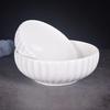 Large White Ceramic Bowl - Creative Pumpkin Design for Soup, Noodles, Kimchi, Ramen, and More. Ideal for Home Tableware In Chinese Style.