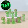 10Pcs Miniatures Luminous Elf Home Garden DIY Accessories Glowing Doll Moss Microlandscape Decoration Home Funny Night Light Toy