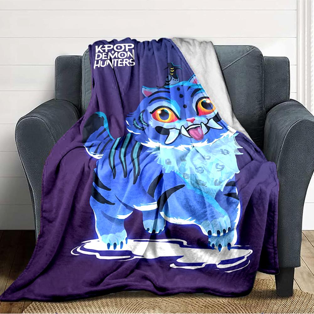 1 Stück KPop Demon Hunters23 Decke, Geschenk, für Männer und Frauen, Weiche Decke, Gut für Schlafsofa Couch Reisen, Leichte Flanelldecke