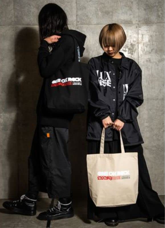 ONE OK ROCK LUXURY DISEASE JAPAN TOUR 2023 DOME Canvas Tote Bag/BLACK