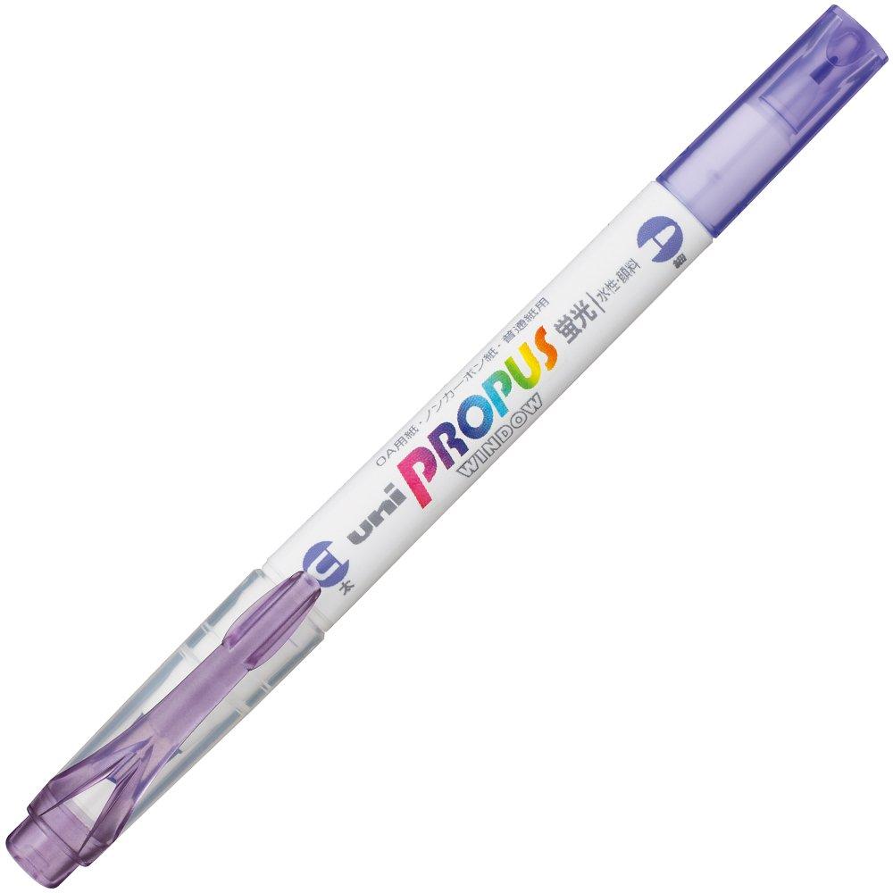 Mitsubishi Pencil Window Soft Color 10 Pens Pro-Pass Highlighter, PUS102T.34, Lavender,