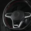 Valve Stems Caps Car Steering Wheel Emblem Sticker Badge For Volkswagen VW RLINE MAGOTAN 4MOTION Jetta Touran POLO Golf MK4 Tigu zq1