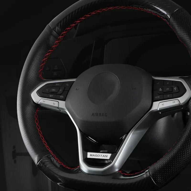 Valve Stems Caps Car Steering Wheel Emblem Sticker Badge For Volkswagen VW RLINE MAGOTAN 4MOTION Jetta Touran POLO Golf MK4 Tigu zq1