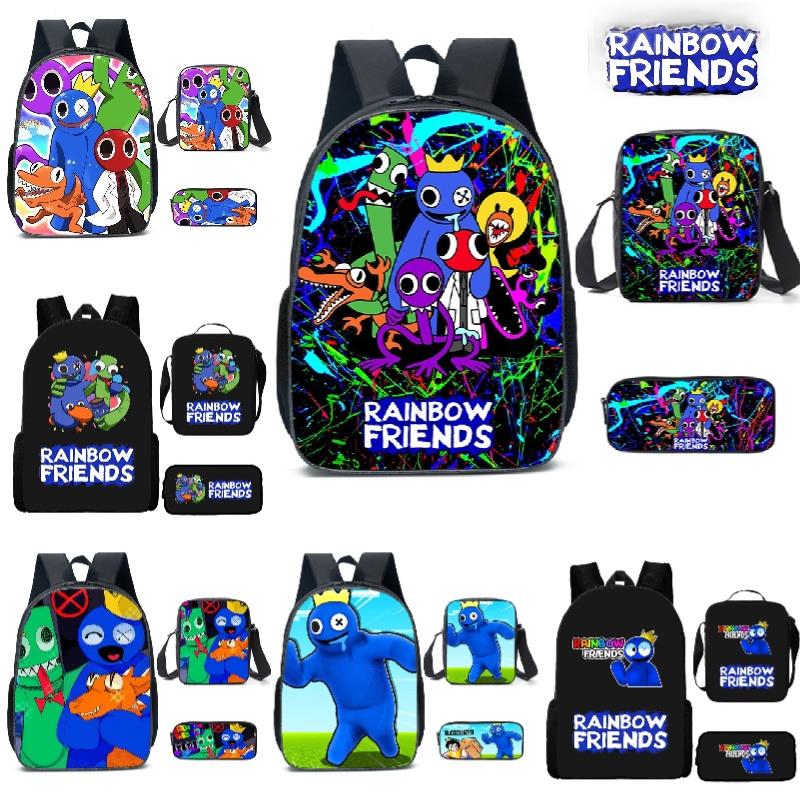 Rainbow Friends Cartoon Backpack For Kids 20l Capacity Oxford Fabric Breathable And Waterproof