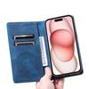 Style-010 For iPhone 16 Plus Case Imprinted Leather Phone Cover Magnetic Auto Closing