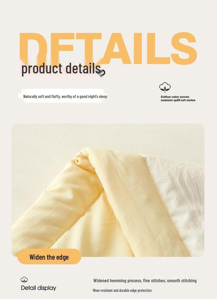 Mother & Baby Grade A Xinjiang Cotton Summer Quilt - Machine Washable, Air Conditioning, Thin Quilt for Dormitory and Student Use.