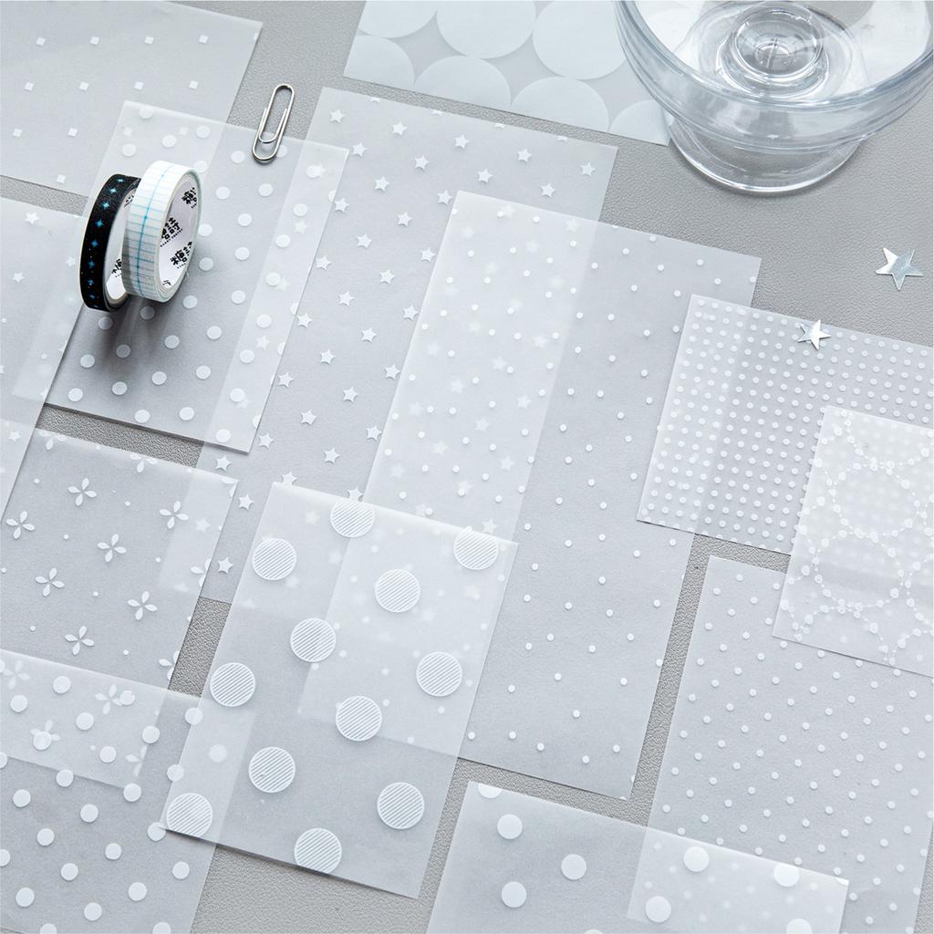 25 Blatt Wellenpunkt Labor Serie Kawaii Ins Notizzettel DIY Handgemachtes Scrapbooking Material Ästhetische Schreibwaren