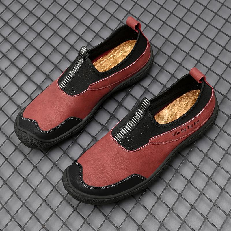 Çok Satan Erkek Dış Mekan Yürüyüş Ayakkabıları Avrupa Amerika Kalın Tabanlı Aşınmaya Dayanıklı Oxford Ayakkabılar Nefes Alabilen Erkek Kamp Ayakkabıları