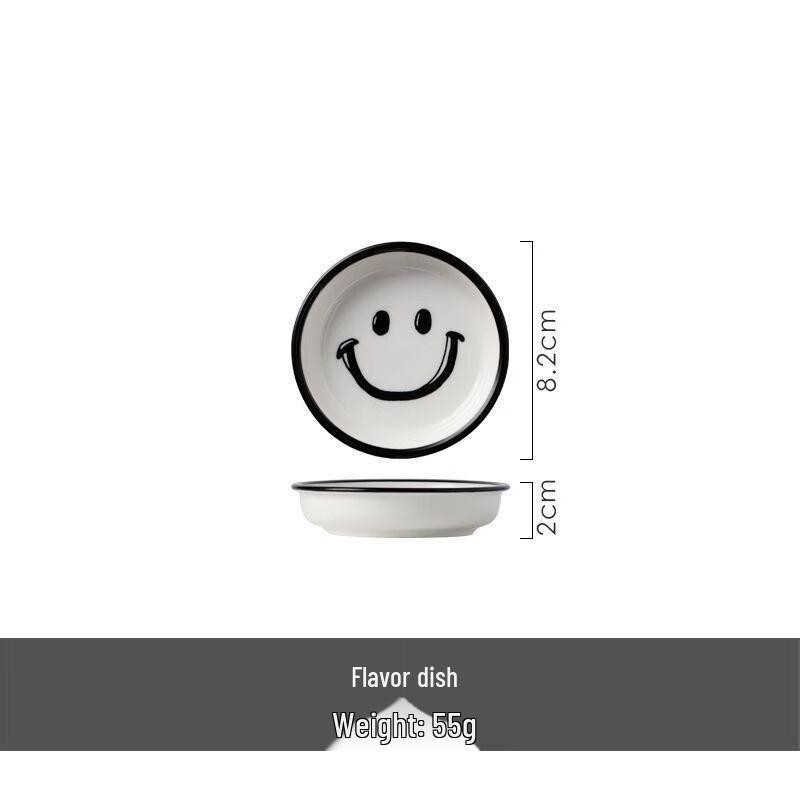 ZISIZ Smiley Face Ceramic Soup Bowl