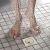 1pcs 9.8x9.8cm Shower Floor Drain Stainless Steel Square Floor Drain Strainer Dectable Anti-odor Drainer Core Bathroom Hardware