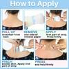 10Pcs Invisible Neck Lifting Patch Skin-Friendly Seamless Protection Film Waterproof Breathable Anti-Aging Neck Wrinkle Patch