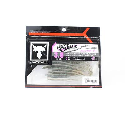 Jackall Soft Lure Flick Curly 3.8 Inches Prism Shad (0759)